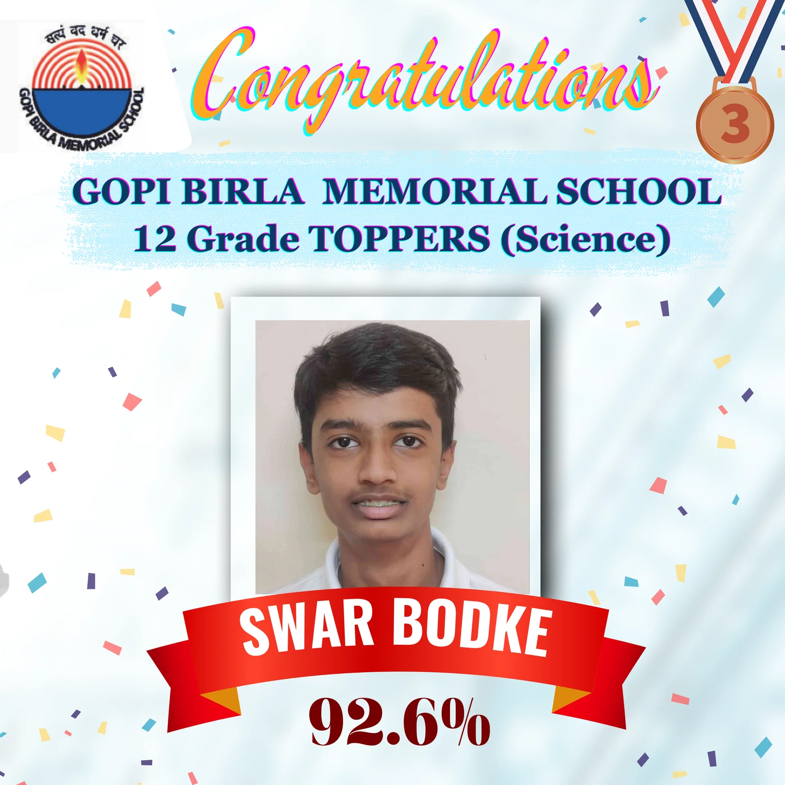 Student with book on head